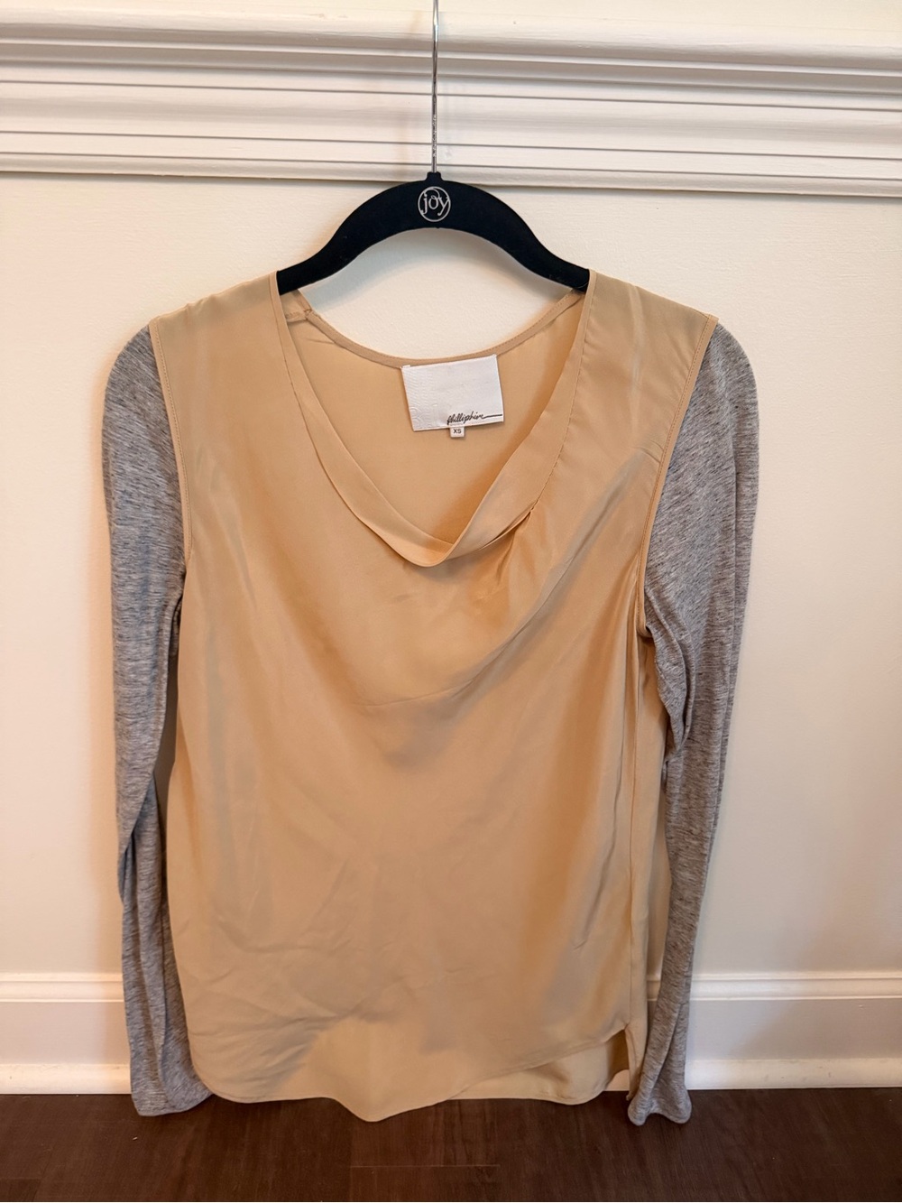 3.1 Phillip Lim Tan Silk Blouse XS
